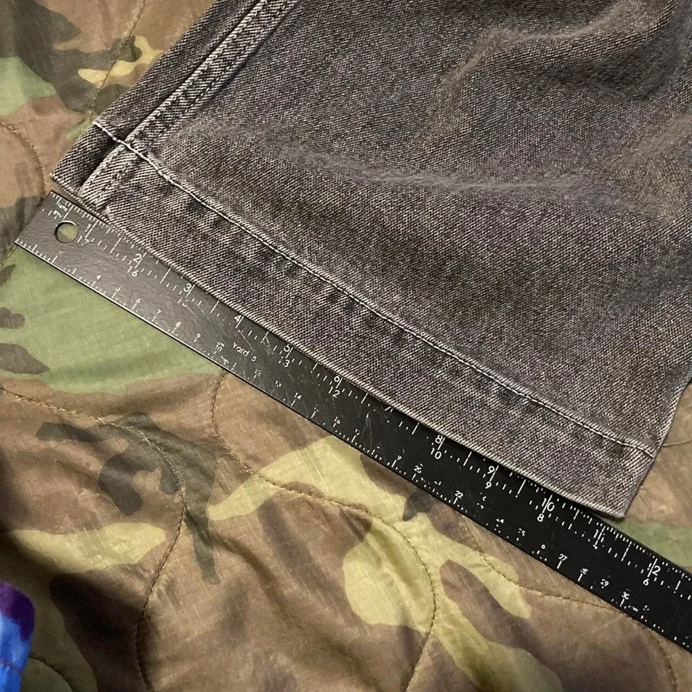 Hollister Super baggy grey wide leg carpenter jeans y2k skater Men's 34/30